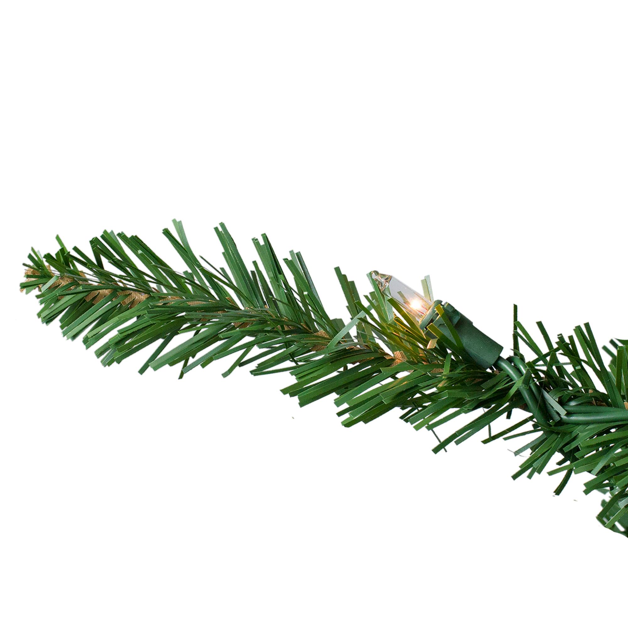 9ft. Pre-Lit Everett Pine Slim Artificial Christmas Tree, Clear Lights